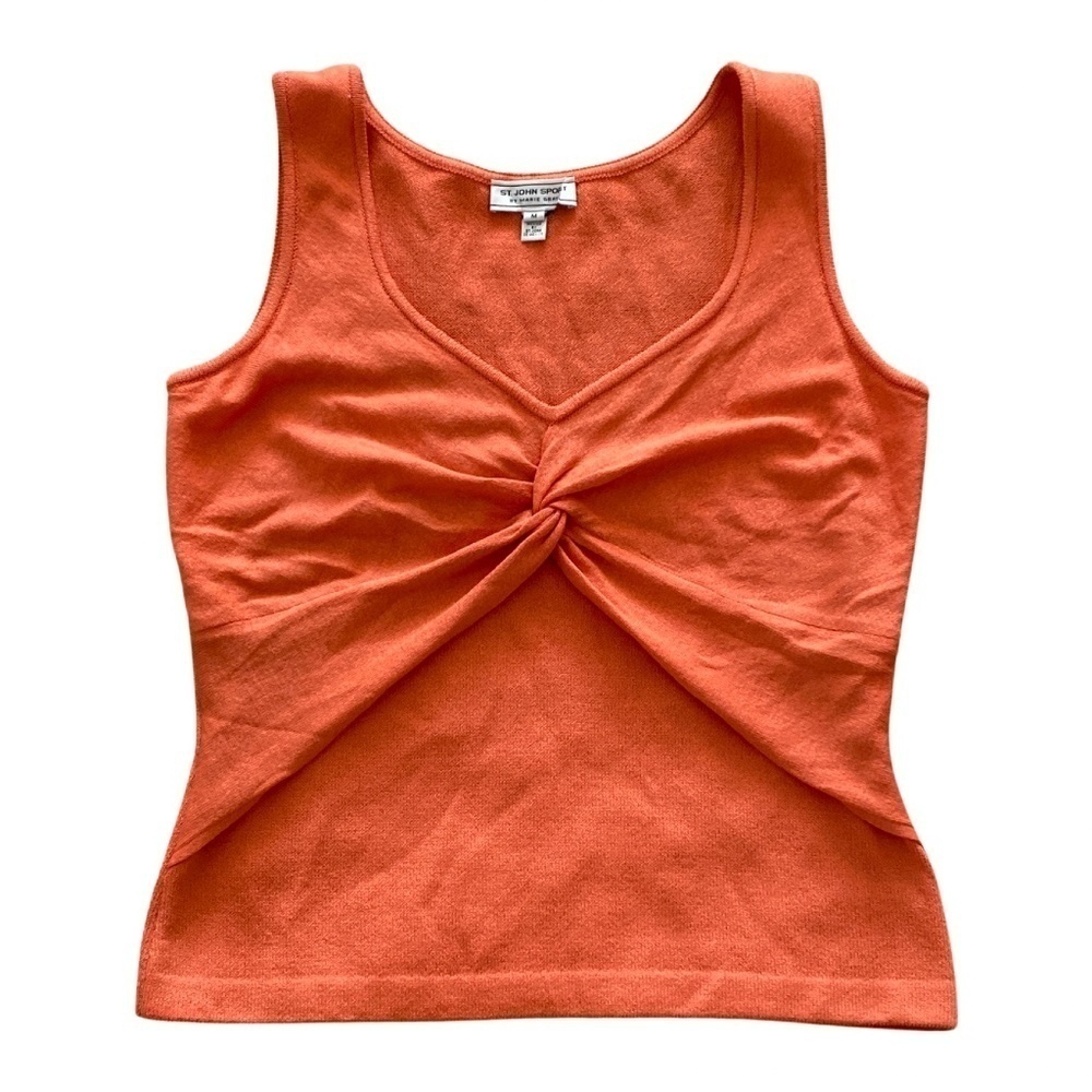 St. John Sport Orange Twist Tank Top M
